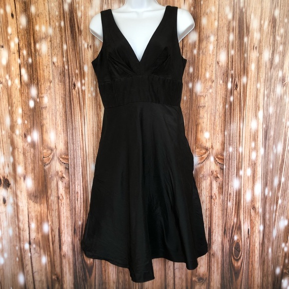 Donna Ricco New York 100% Silk Black Sleeveless Dress - Picture 1 of 11